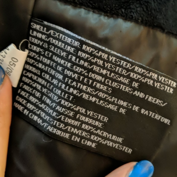 Donna Karan New York down parka with faux fur trim - Picture 7 of 7